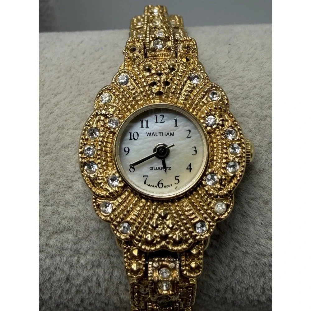 Waltham WLA15 New Battery Ladies MOP Watch 20MM 6.25